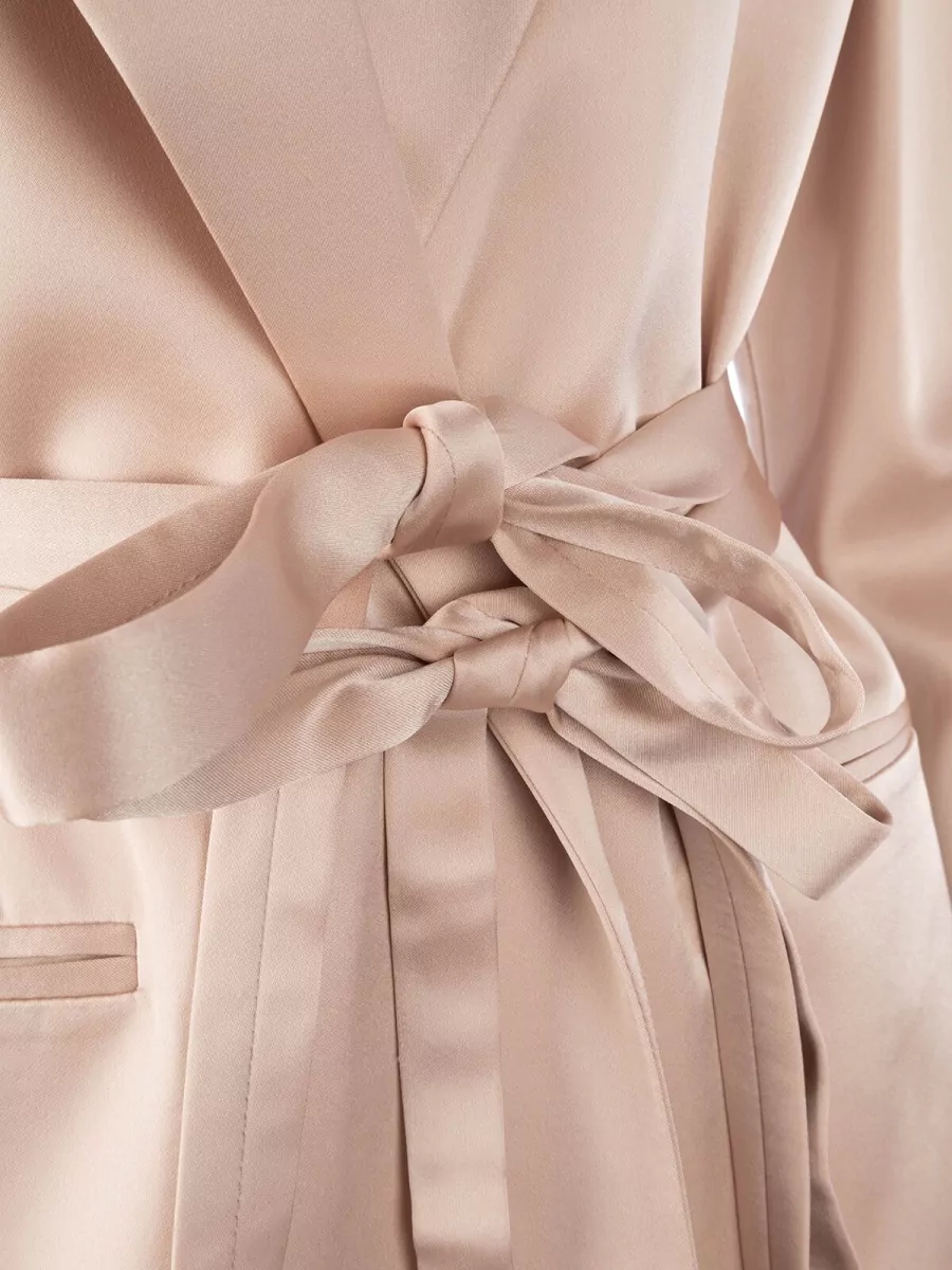 Pinko Belted Satin Blazer
