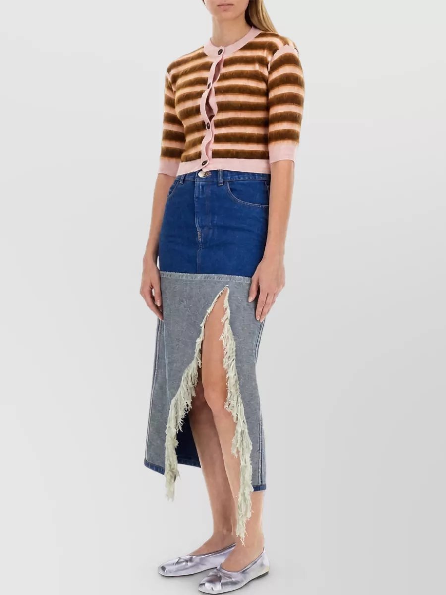 Marni Striped Wool Cardigan