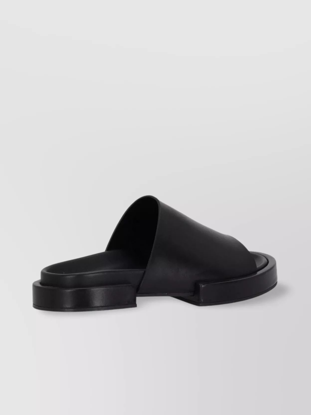 Ann Demeulemeester Wide Strap Open Toe Flat Sole Mules