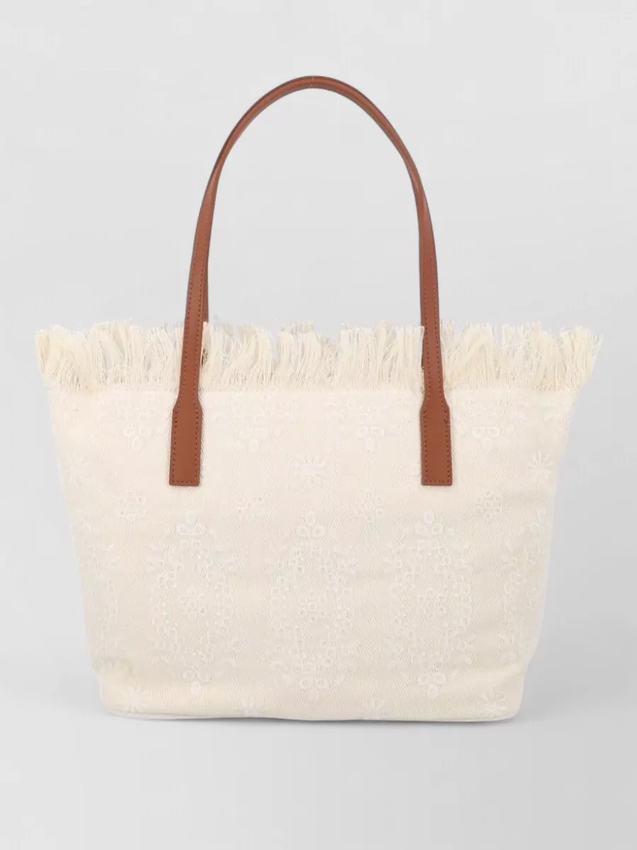 Mc2 Saint Barth fringed tote bag