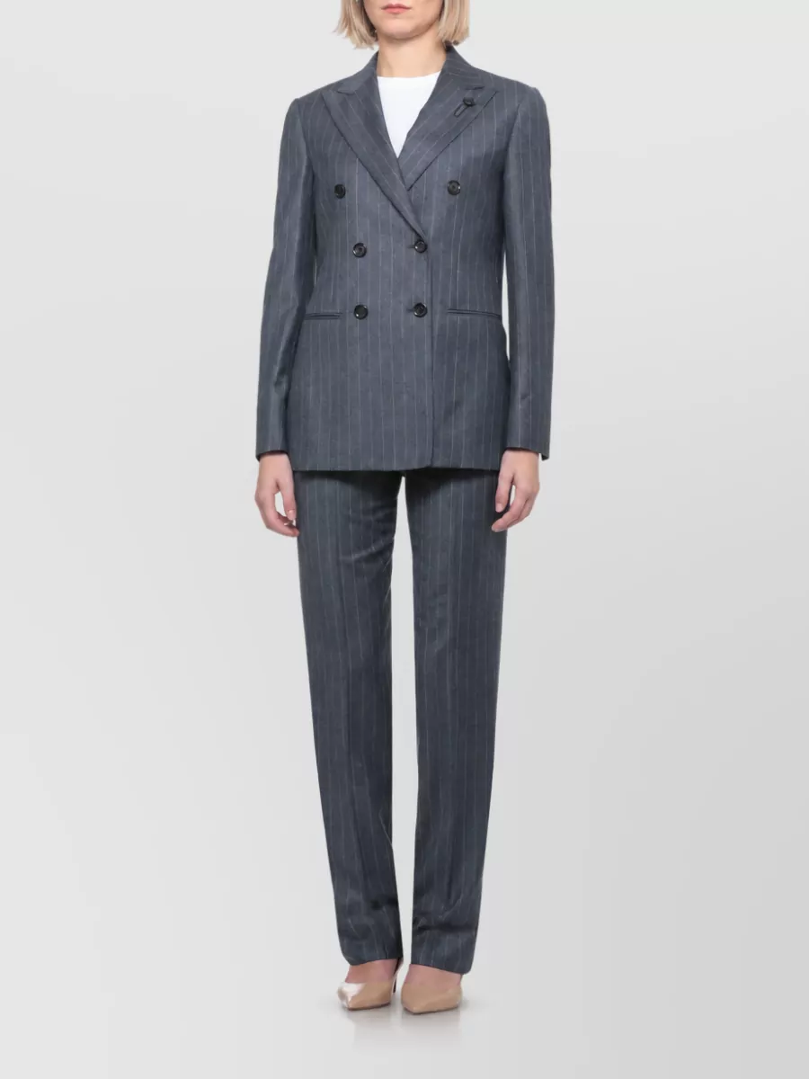 Lardini Double-Breasted Wool Blazer