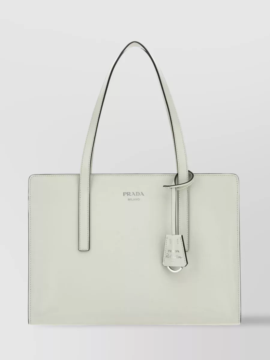 Shop Prada 1995 Re-edition Shoulder Bag In White