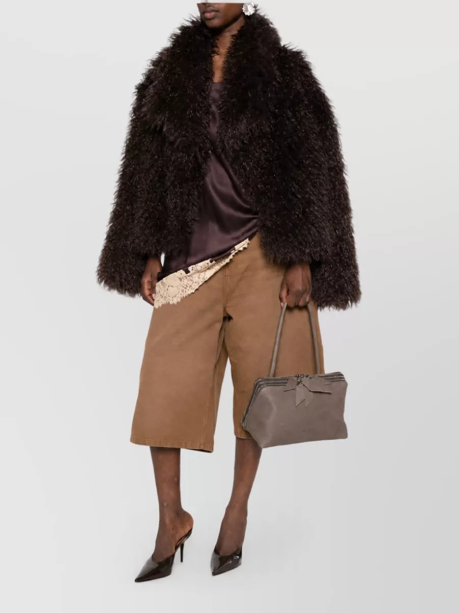The Attico Calf Leather Clutch Bag