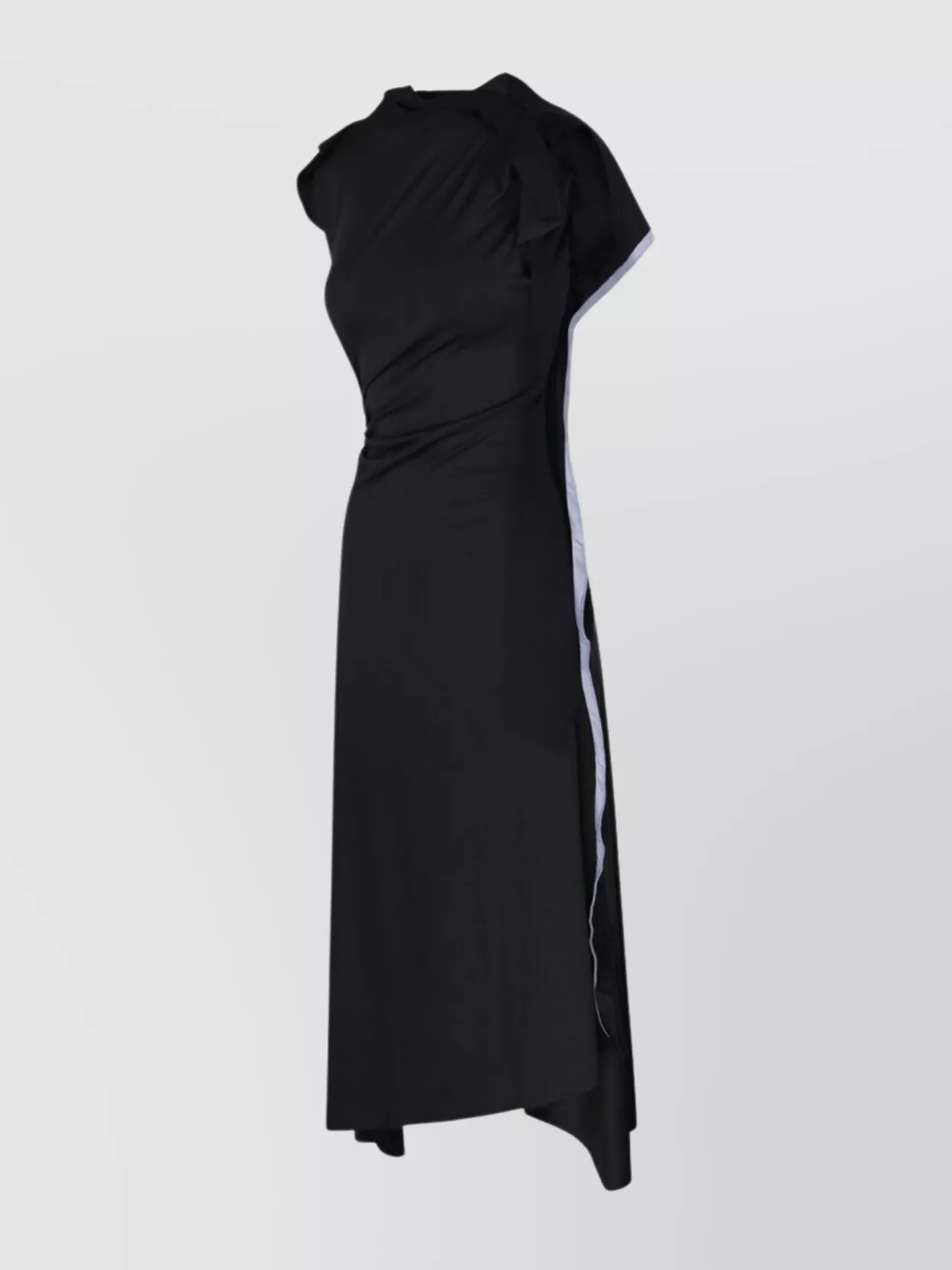 Victoria Beckham Draped Sleeve Midi Dress