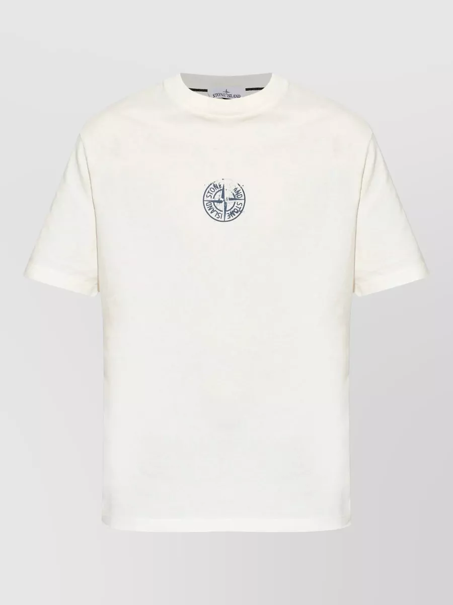 Stone Island logo print cotton t-shirt