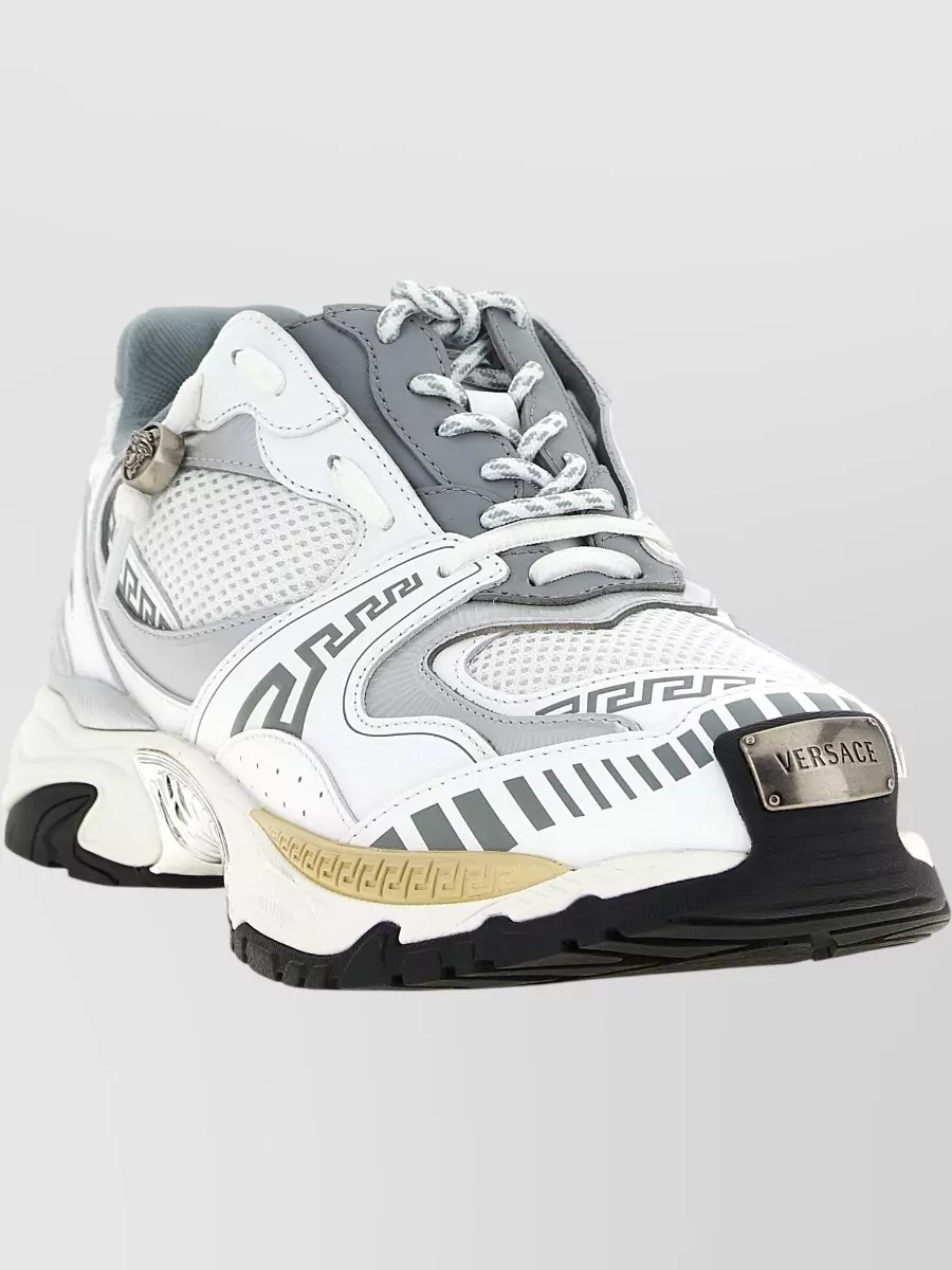 Versace Leather Low-Top Sneakers