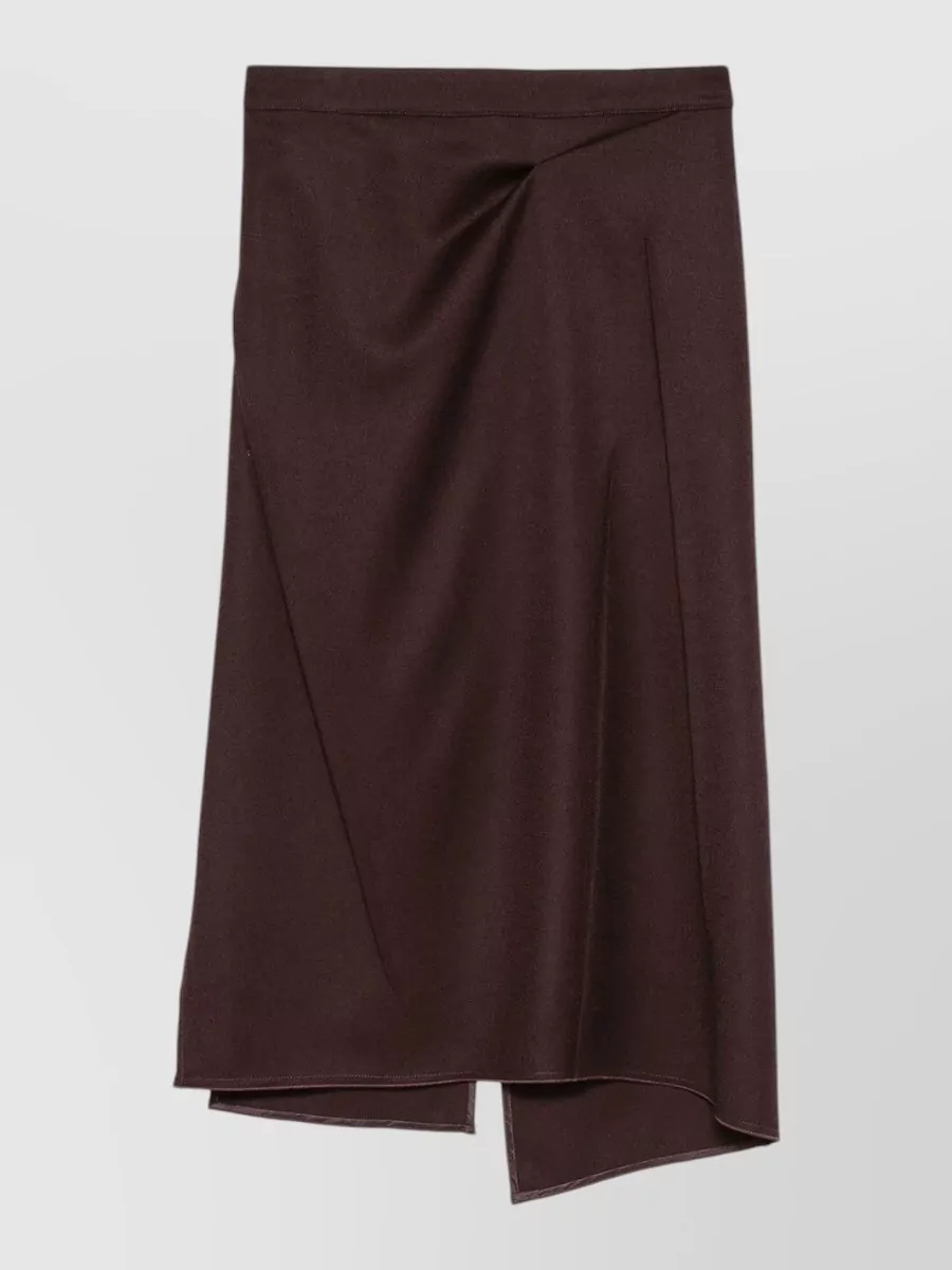 Victoria Beckham wool asymmetric skirt