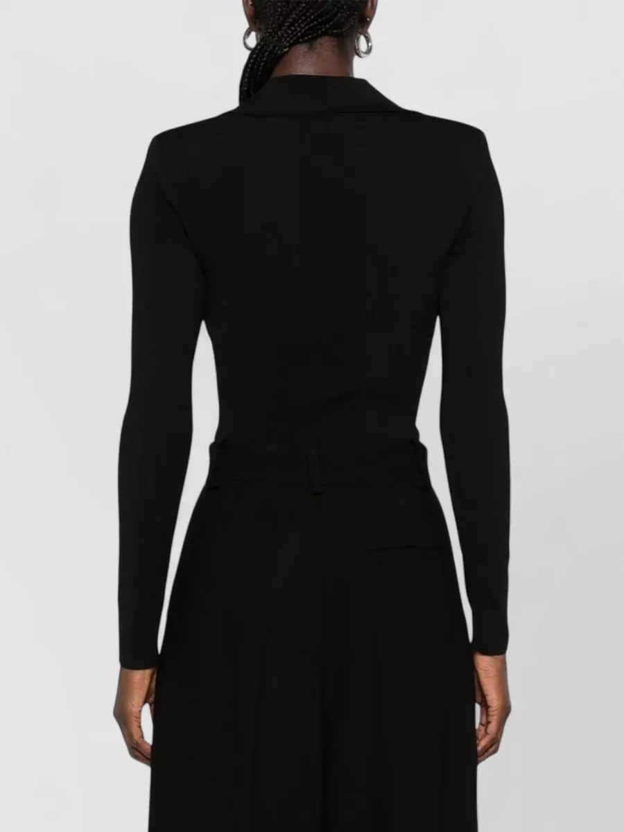 Elisabetta Franchi Ribbed Cutout Bodysuit