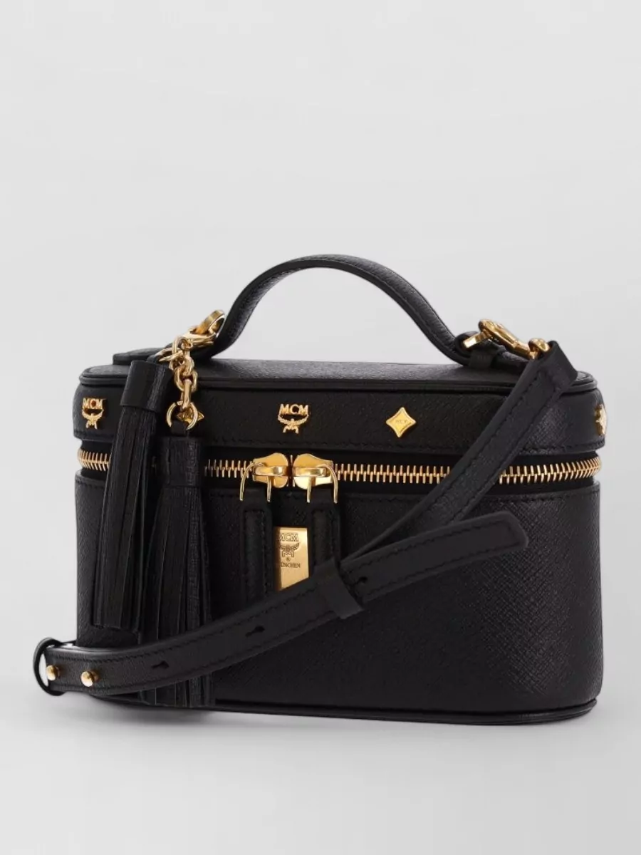 Mcm Aren Calf Leather Mini Bag