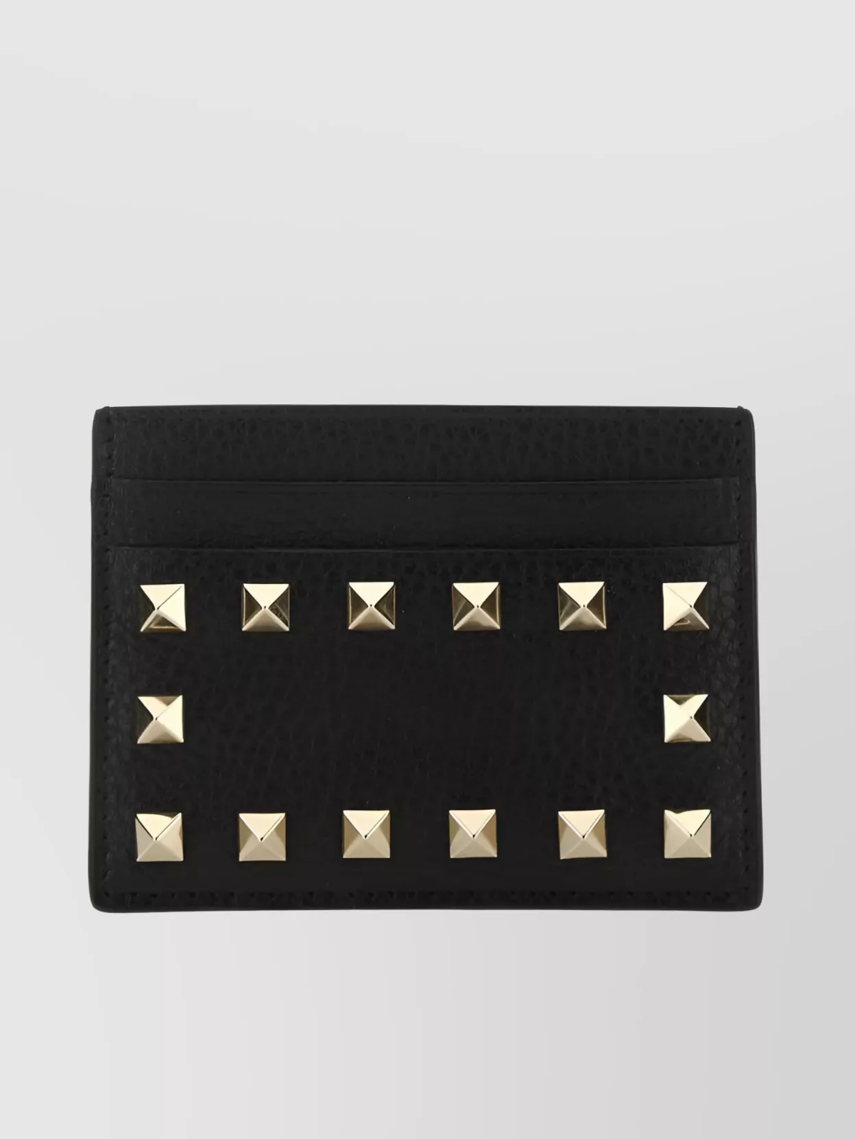 Shop Valentino Embossed Texture With Studs In Black