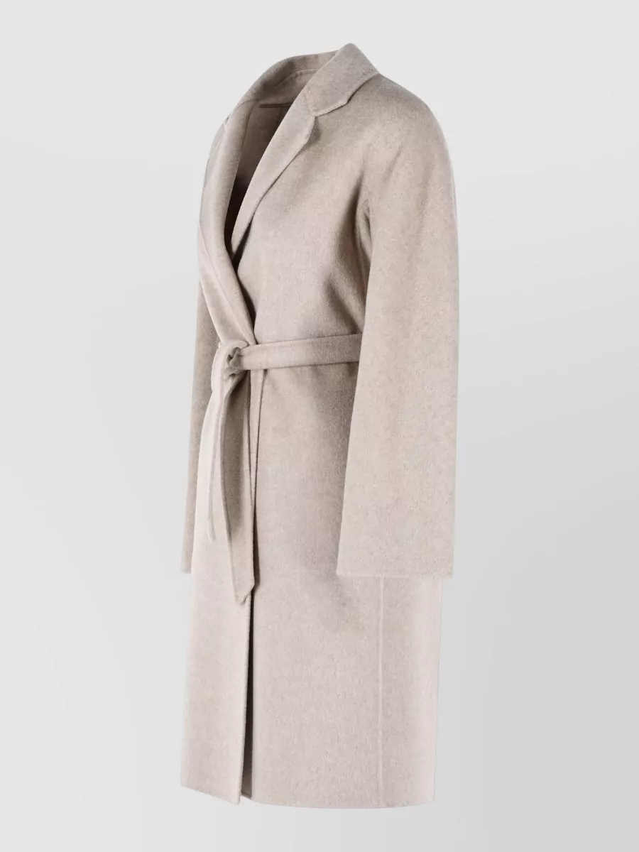 Max Mara Aceri Cashmere Wrap Coat Belted Waist