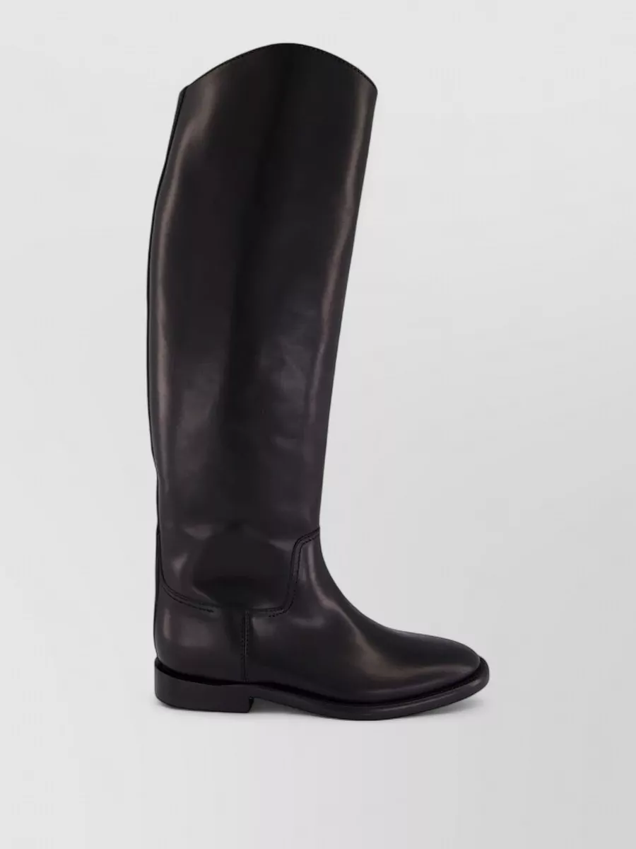 Paris Texas Idaho Leather Knee High Round Toe Boots