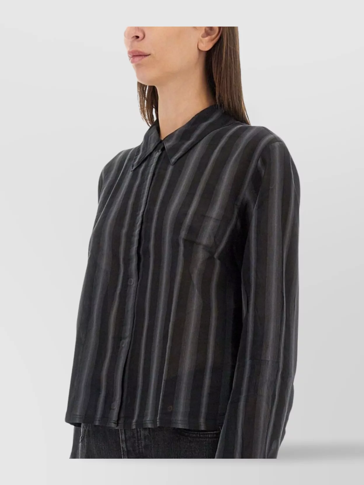Our Legacy Shirt With Striped Pattern And Chest Pocket