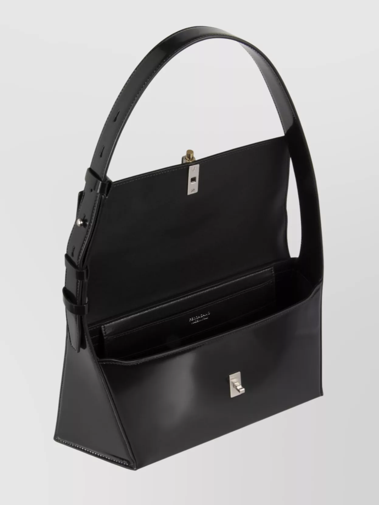 Ferragamo Adjustable Leather Handle Shoulder Bag