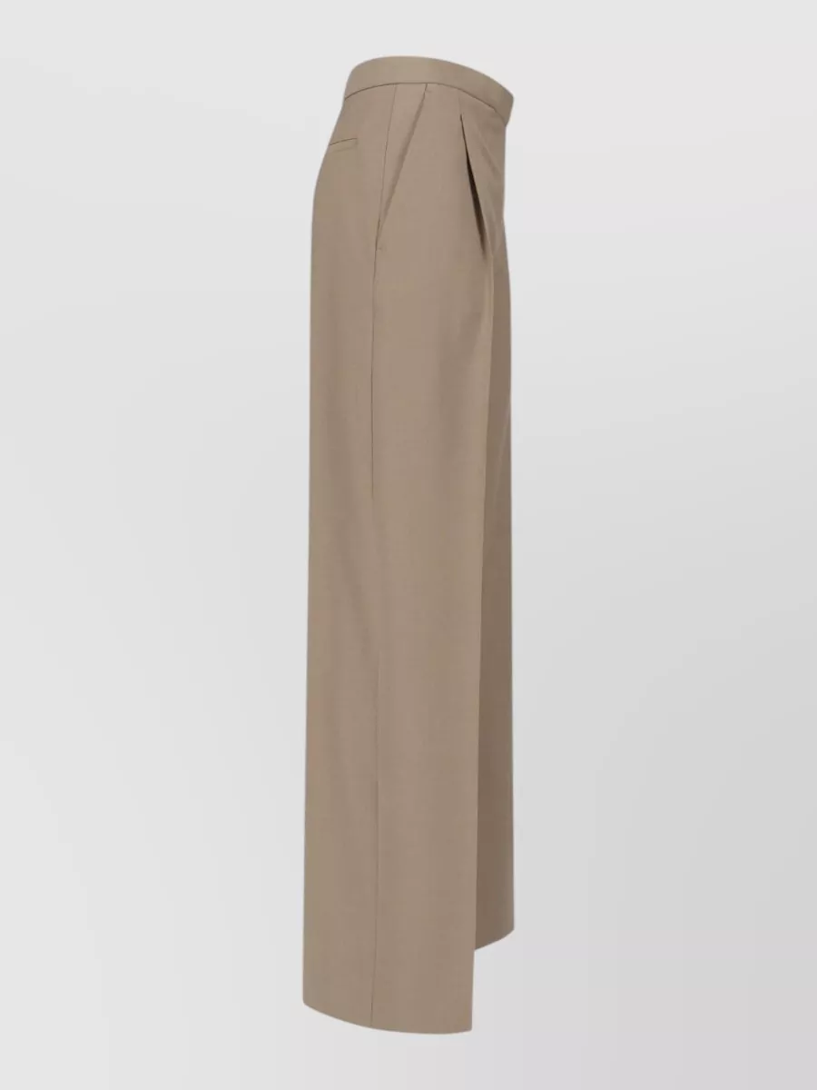 Lardini Pleated Wide-Leg Trousers