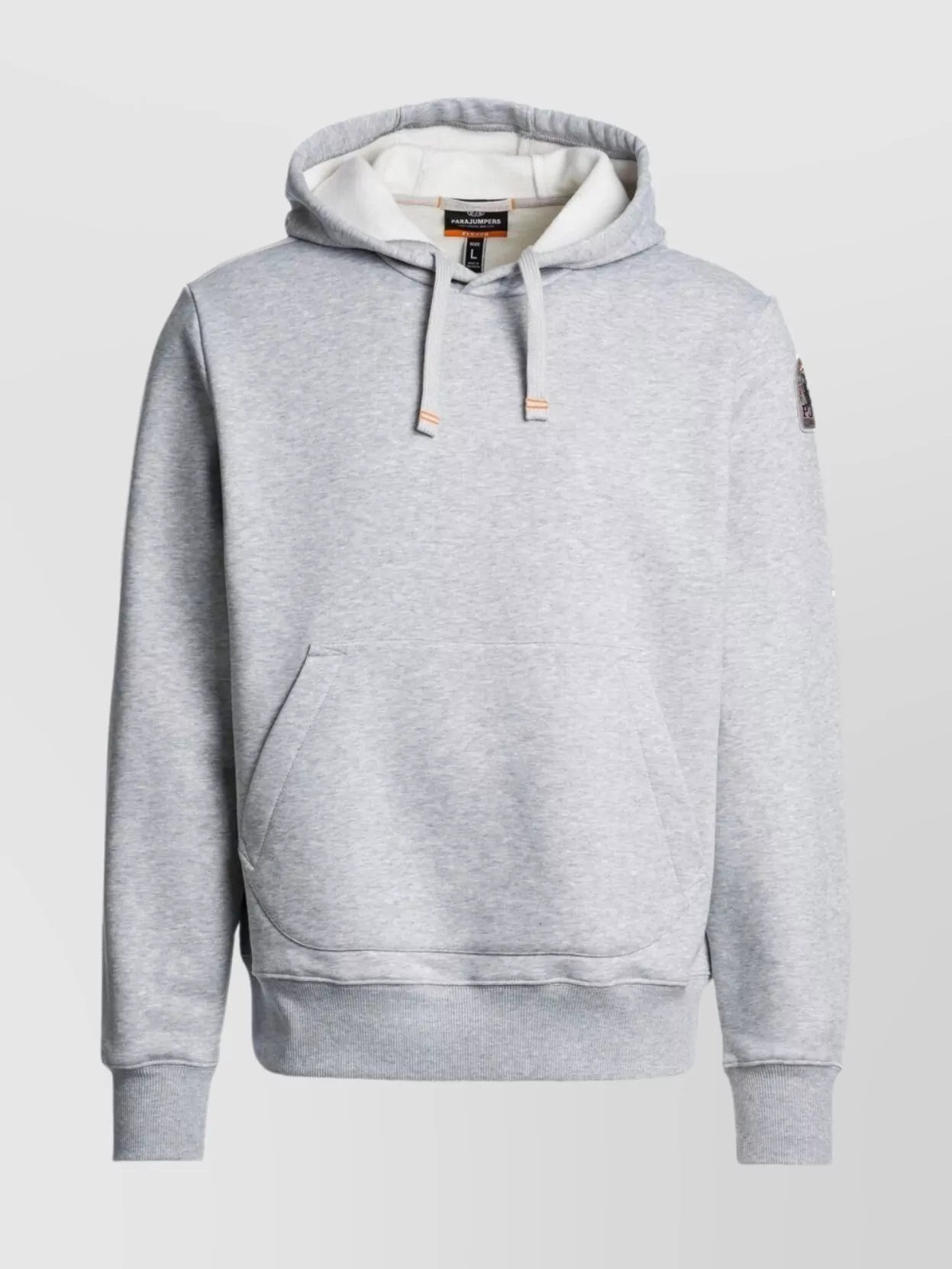 Parajumpers Everest Hooded Sweatshirt Kangaroo Pocket In Gray