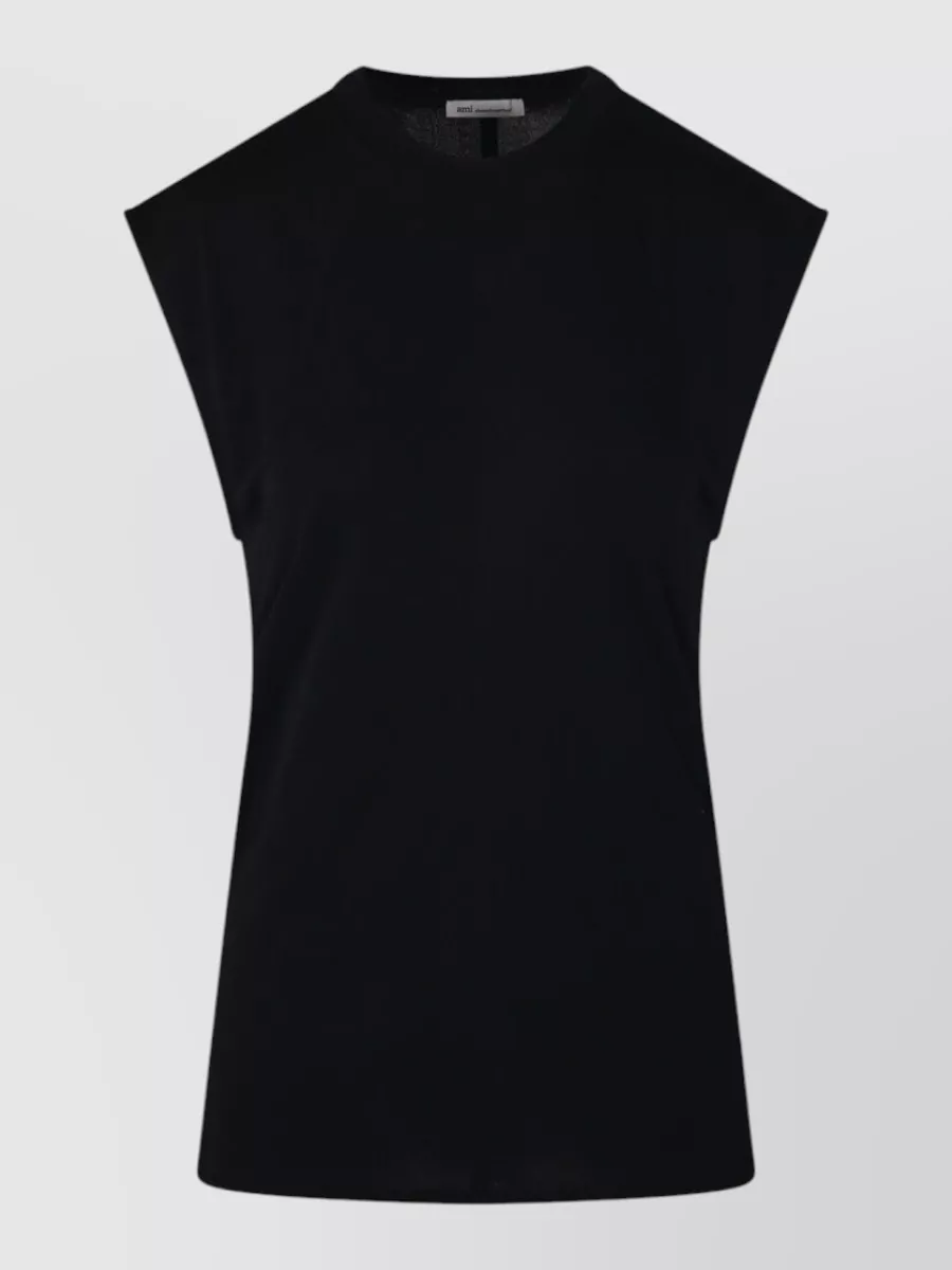 Ami Paris sleeveless fitted top