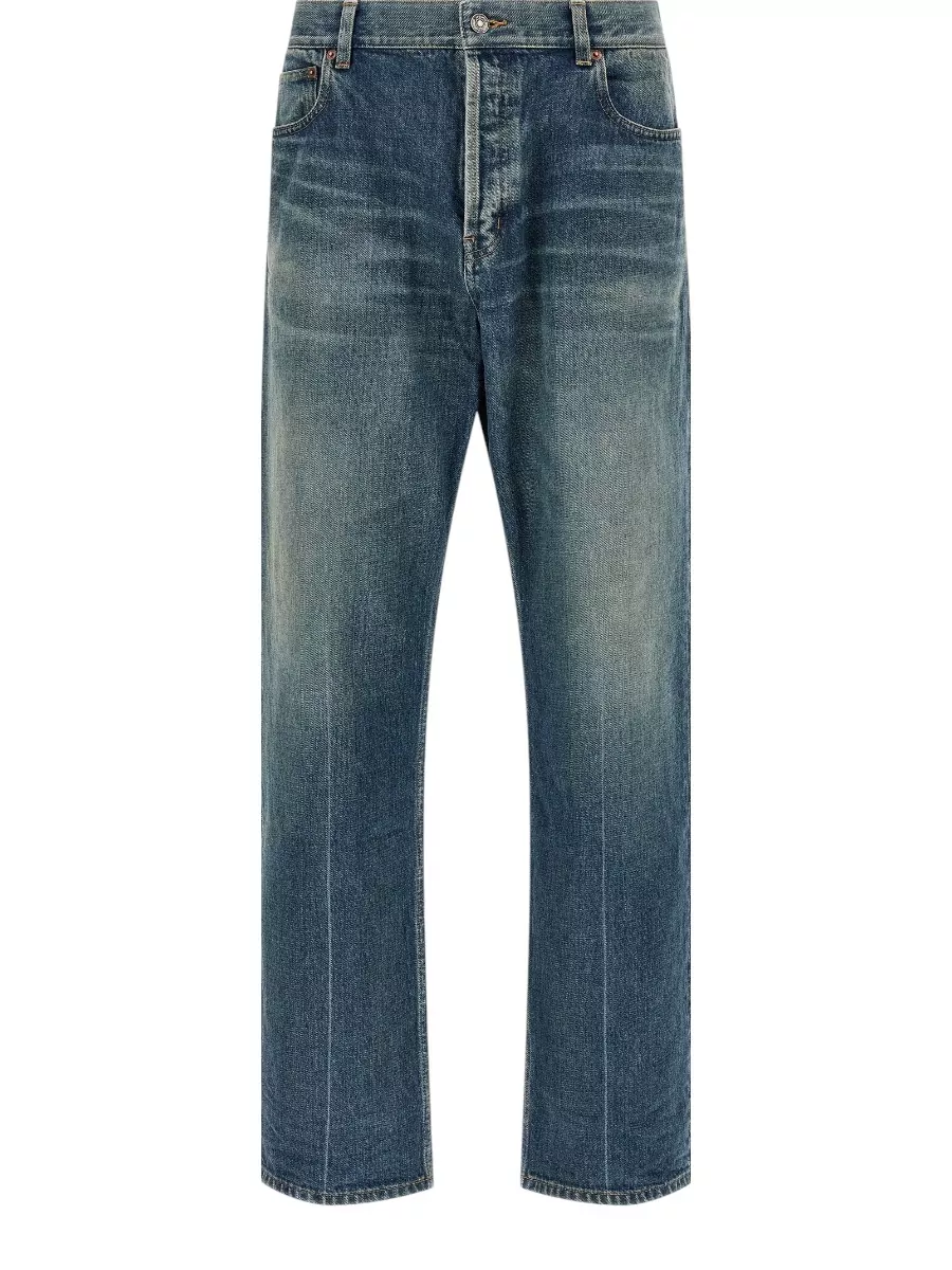 Saint Laurent Denim Tapered Relaxed-Fit Jeans