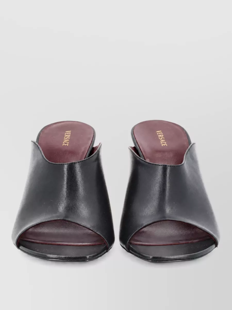 Versace leather giulietta mules