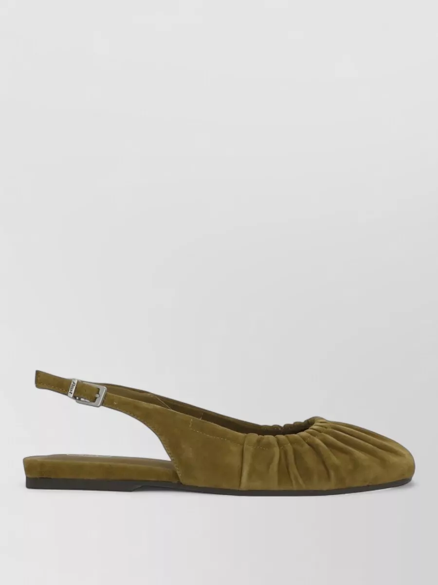 Ash Leather Slingback Ballerina Shoes
