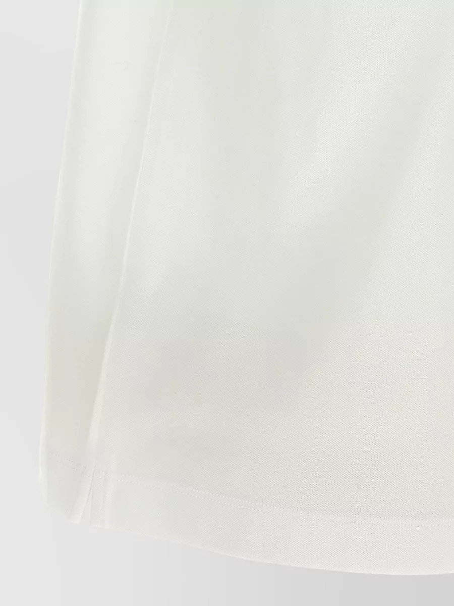 Brunello Cucinelli Ribbed Trim Cotton Crew Neck T-Shirt