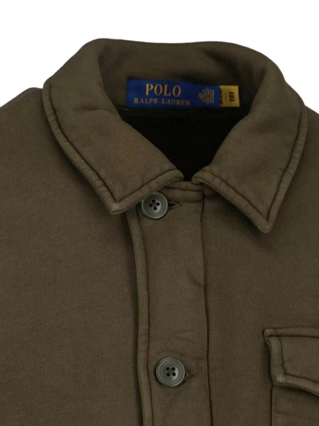 Polo Ralph Lauren Collared Long Sleeve Sweatshirt And Pockets