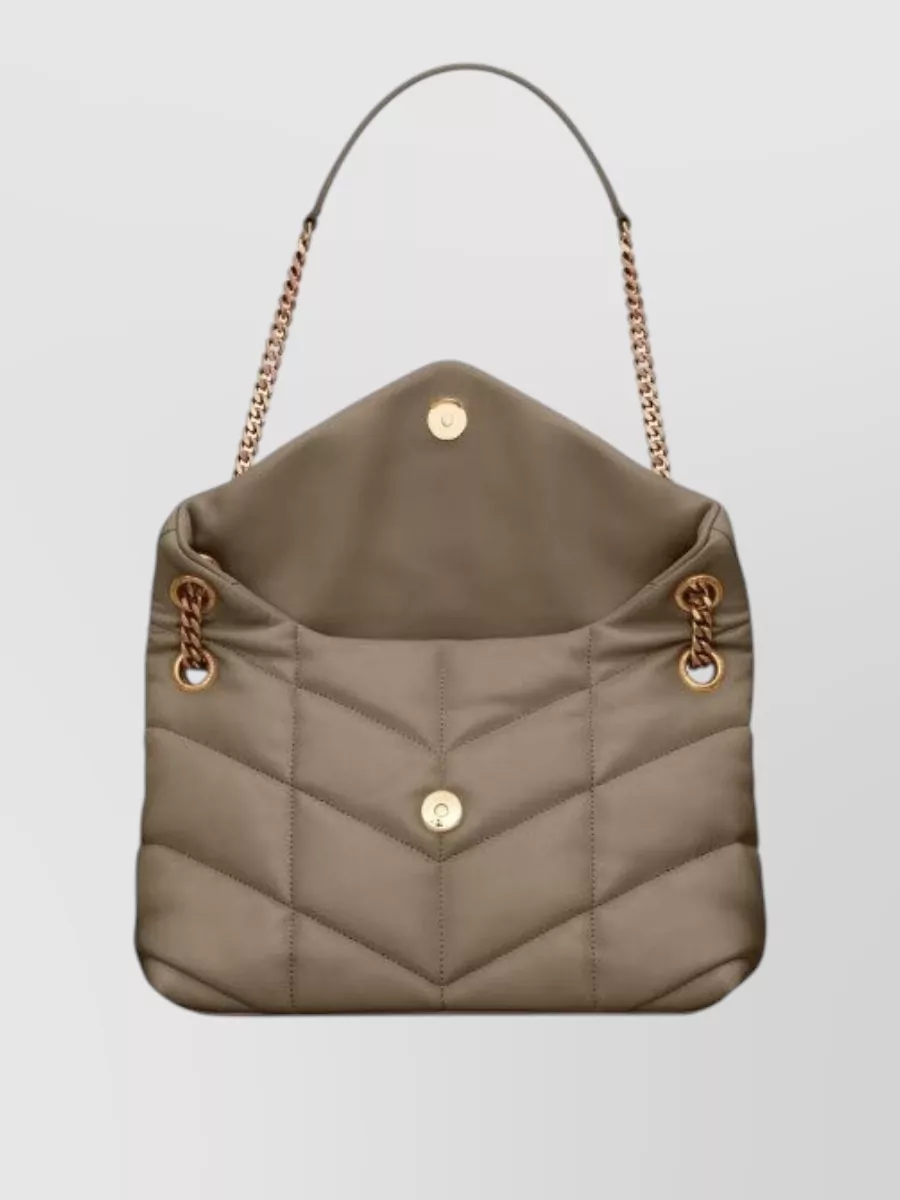 Saint Laurent Puffer Small Leather Quilted Shoulder Bag