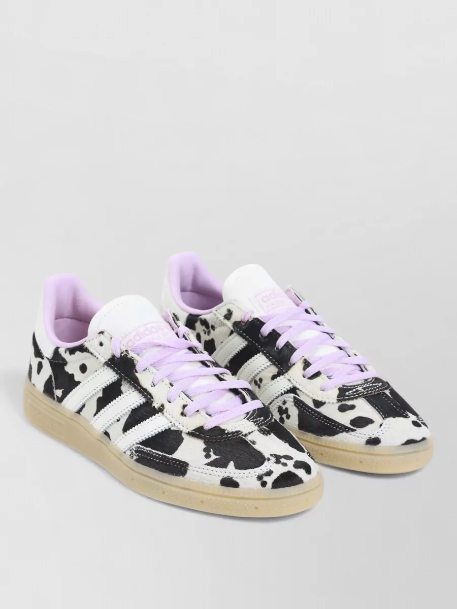 Adidas calf hair leather low-top sneakers