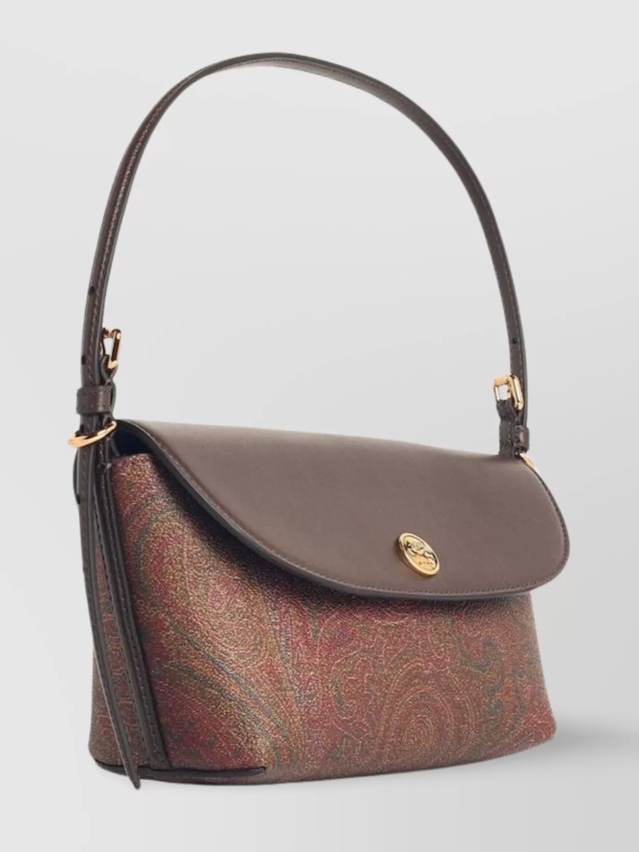 Etro Cotton Blend Shoulder Bag With Paisley Pattern