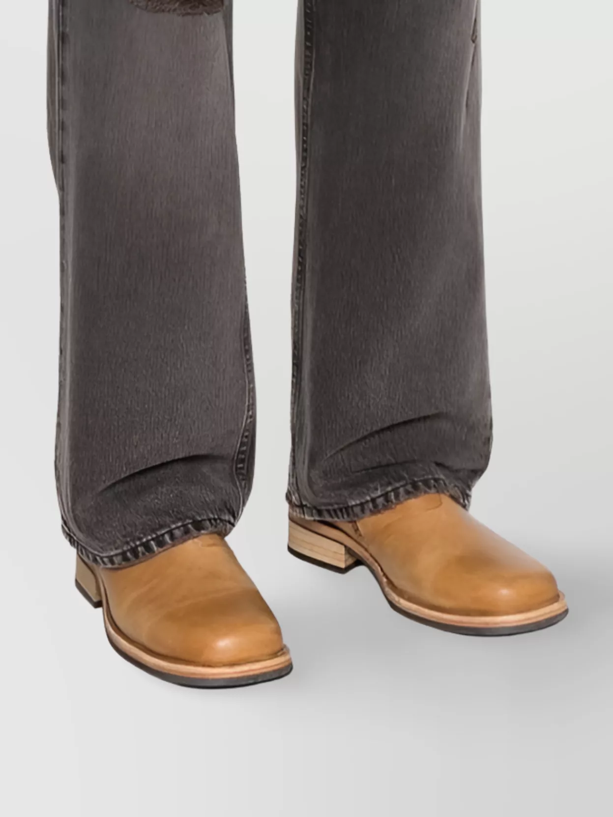 Our Legacy Straight Leg Distressed Five-pocket Jeans In Brown