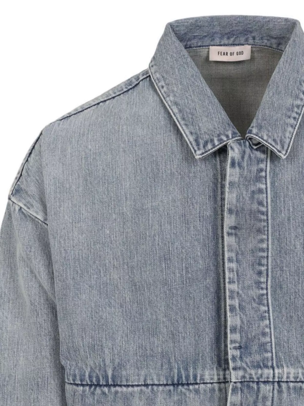 Fear Of God Denim Trucker Casual Jackets And Parka Blue