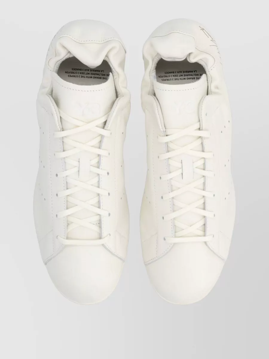 Y-3 Leather Stan Smith Lo Pro Lace-Up Sneakers