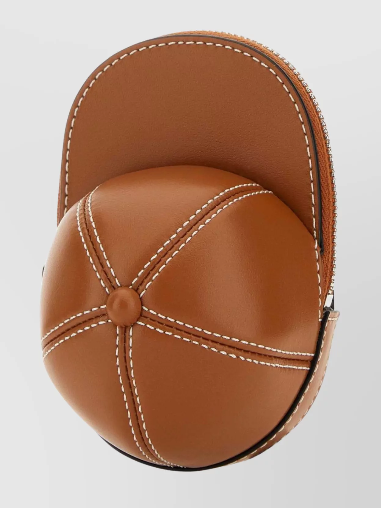 Shop Jw Anderson Cap Round Silhouette Compact Crossbody In Brown