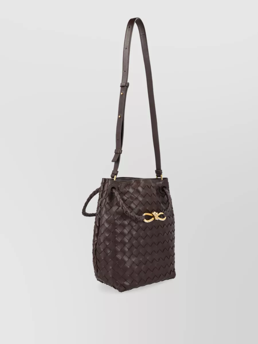Bottega Veneta Andiamo Small Bucket Bag Woven Handle