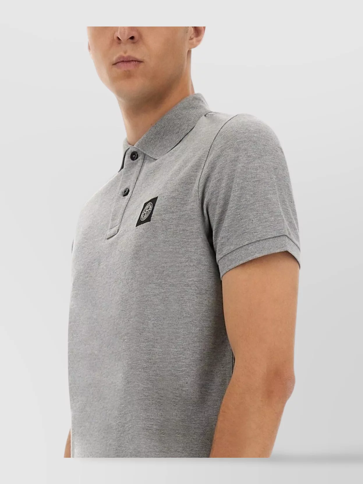 Stone Island Logo Patch Polo Shirt