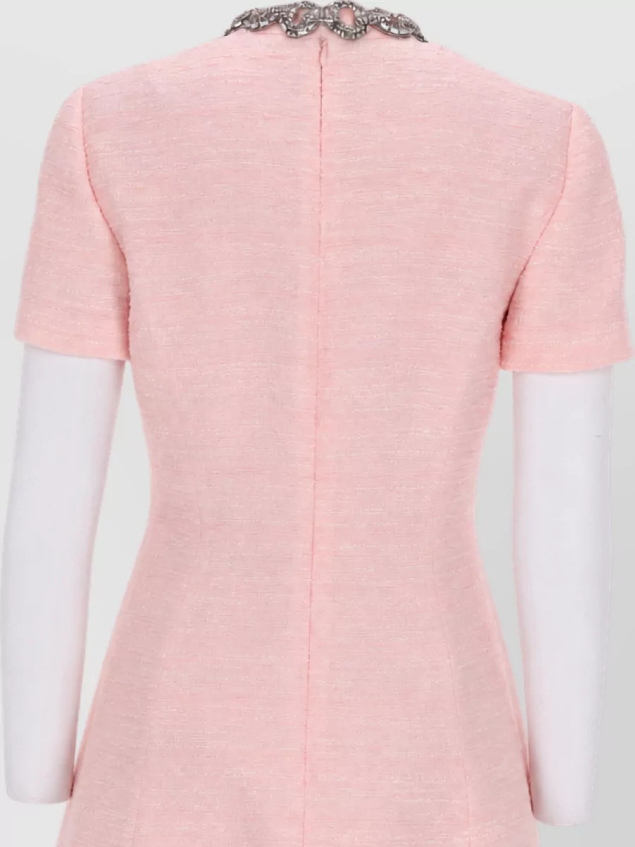 Valentino Cotton Tweed Mini Dress