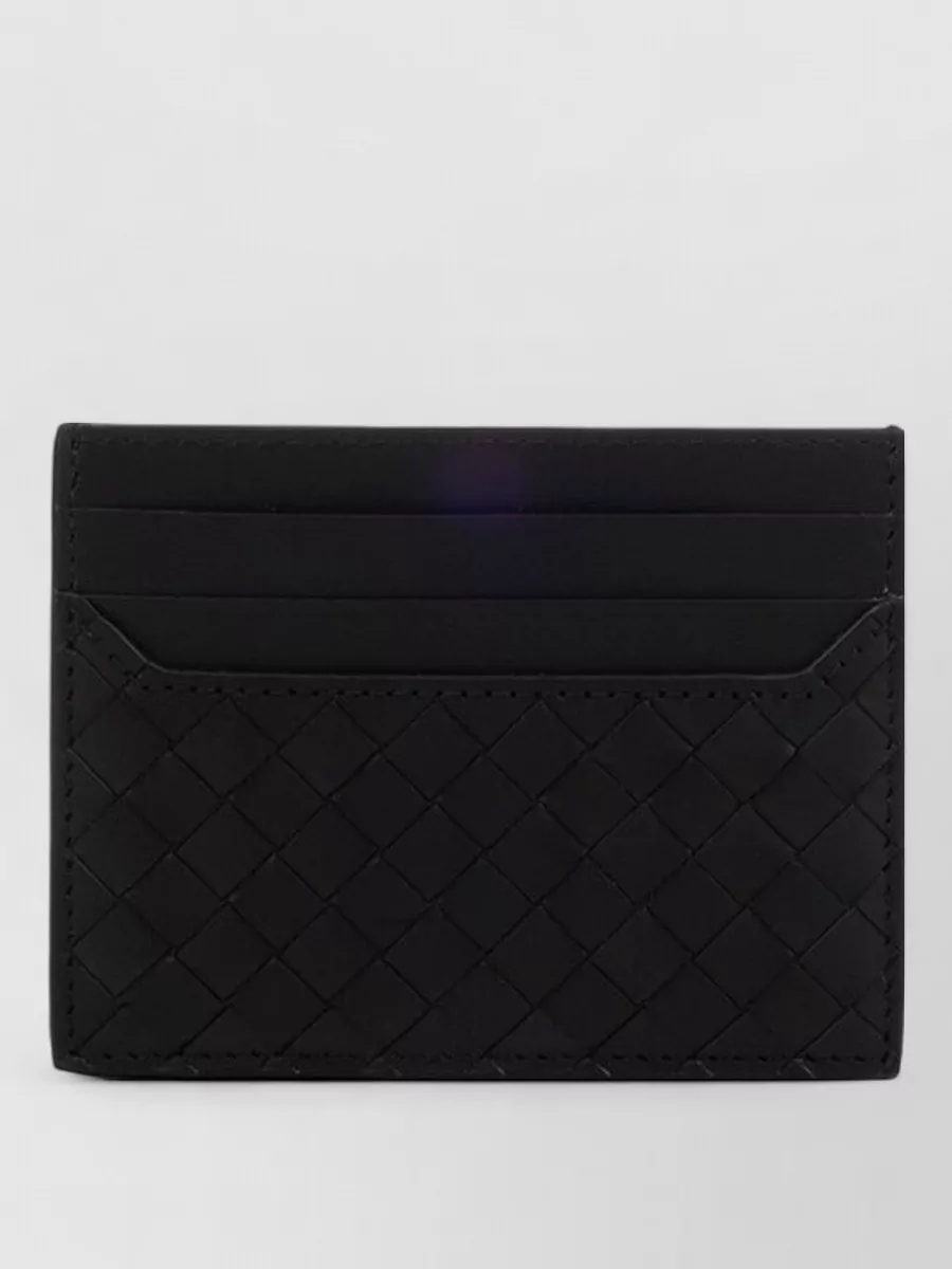 Bottega Veneta leather intrecciato card holder