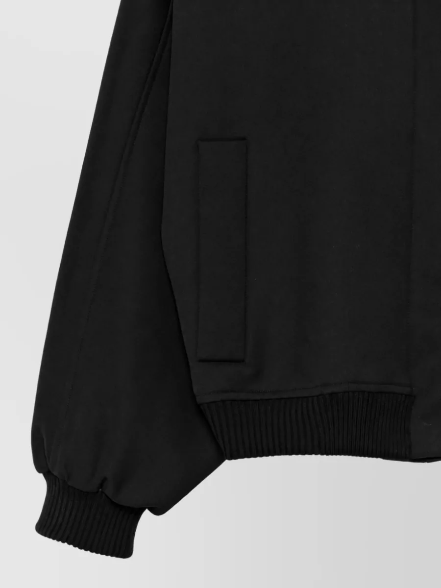 Semicouture Wool Blend Oversized Bomber Jacket