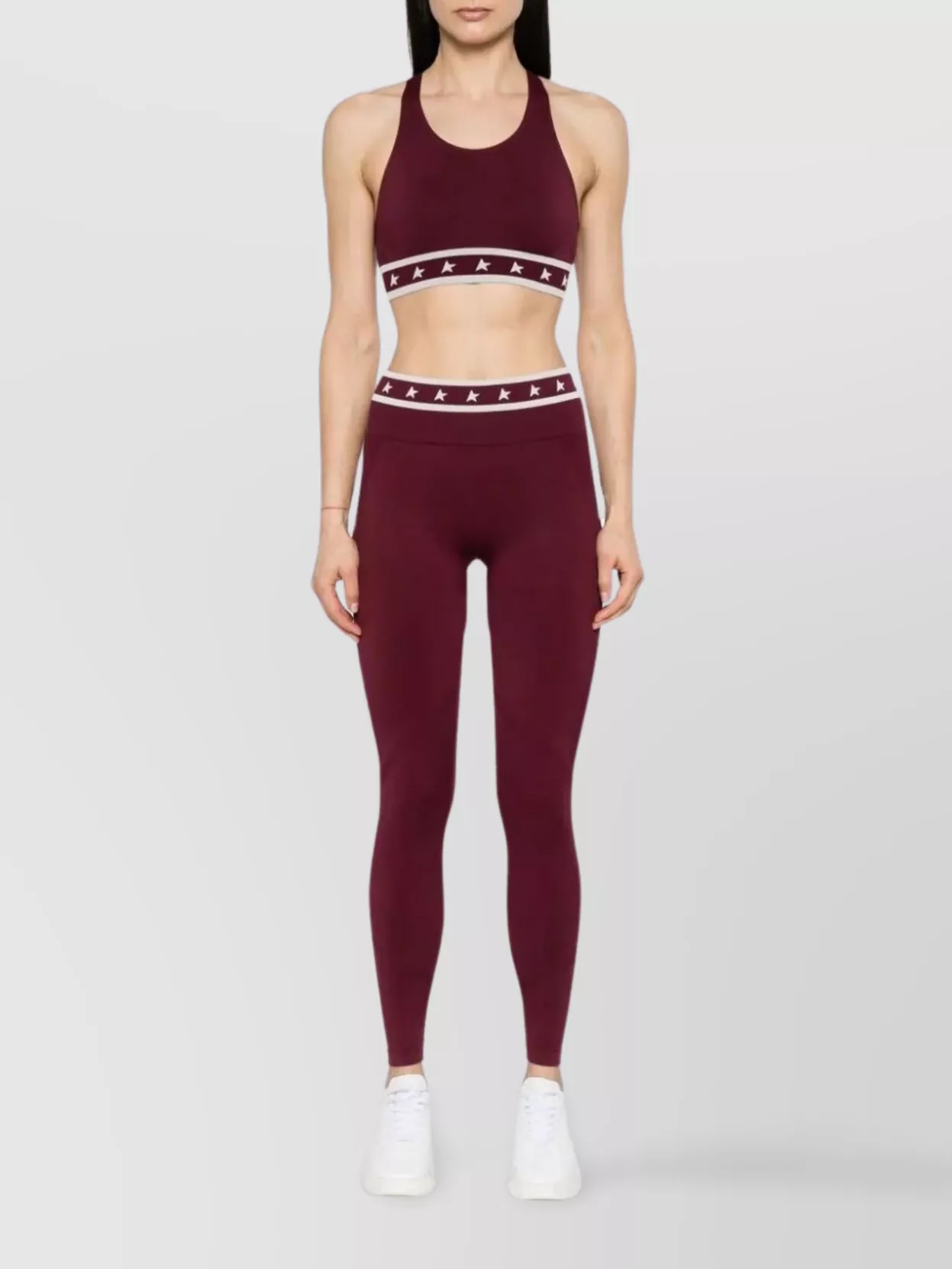 Shop Golden Goose Stretch Fit Leggings With Star Waistband