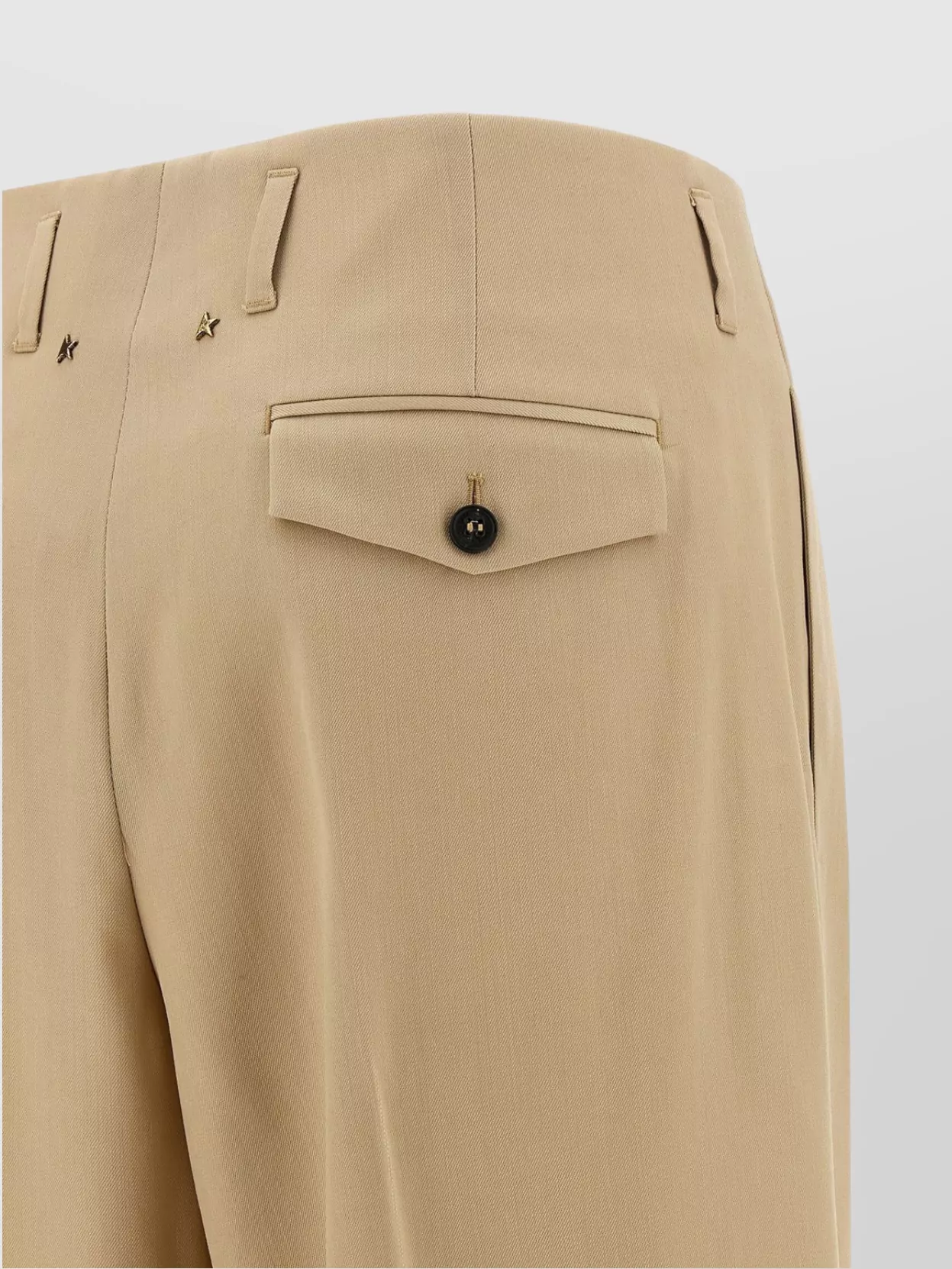 Golden Goose Trousers Front Pleated Belt Loops