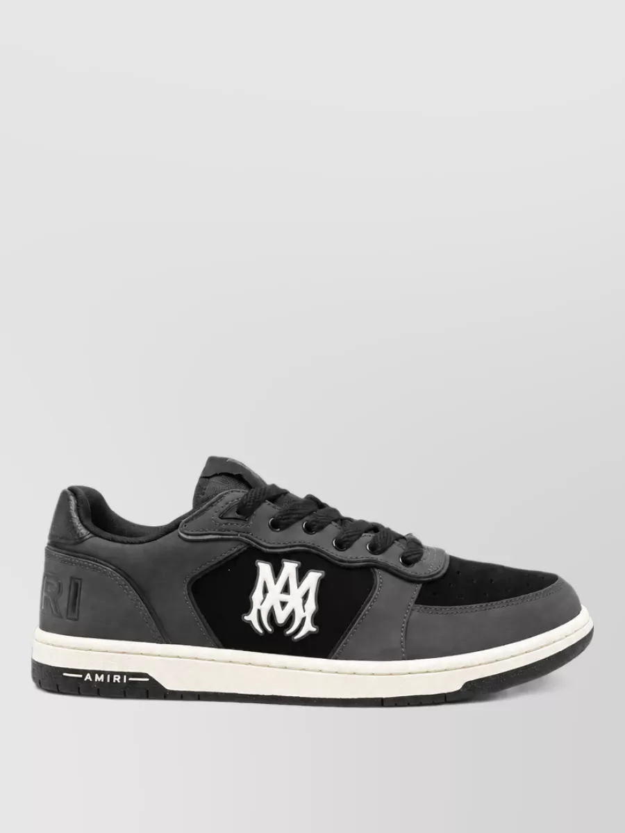 Amiri leather panelled low-top sneakers
