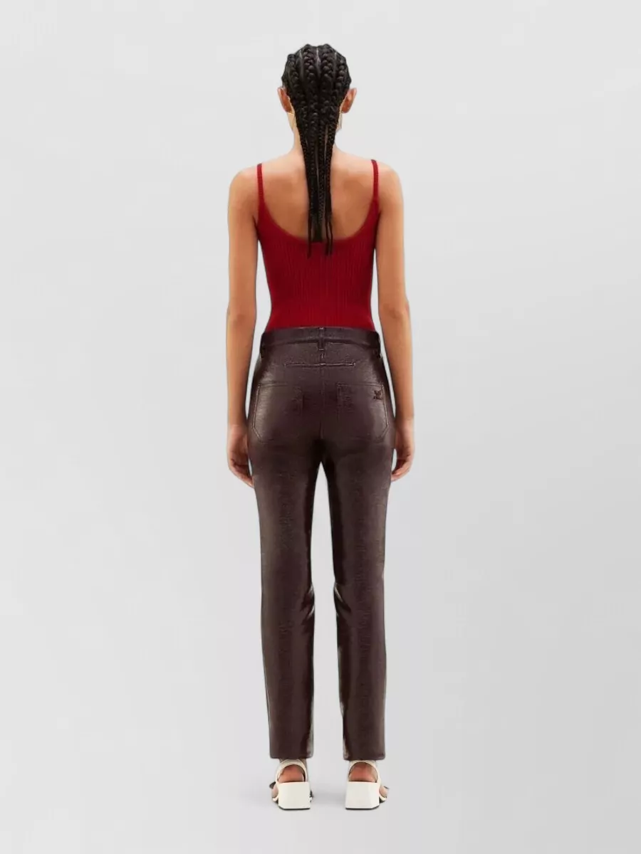 Courrèges Reedition Knit Tank Top Ribbed Straps