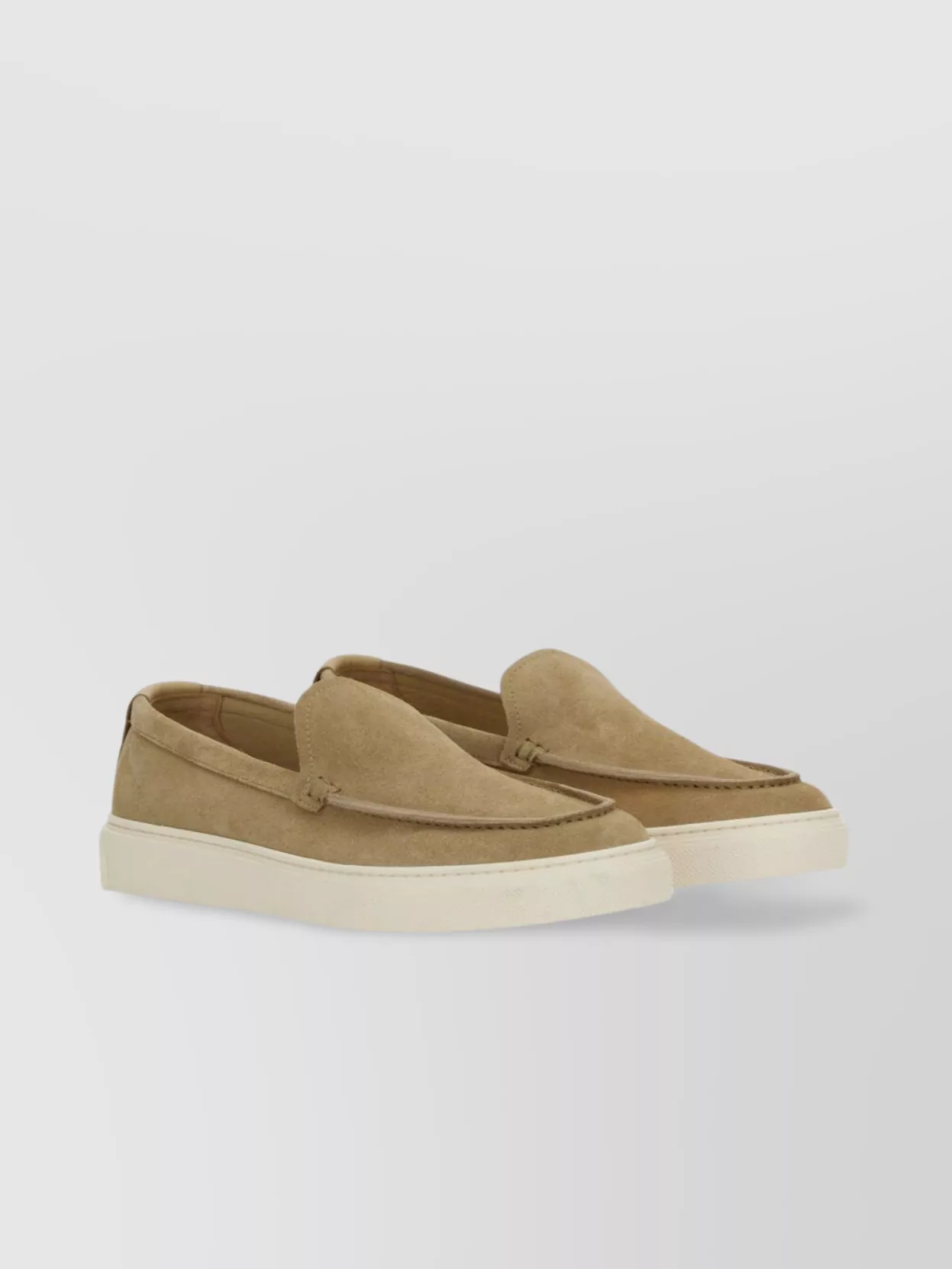 Woolrich Slip On Suede Loafer With Rubber Sole