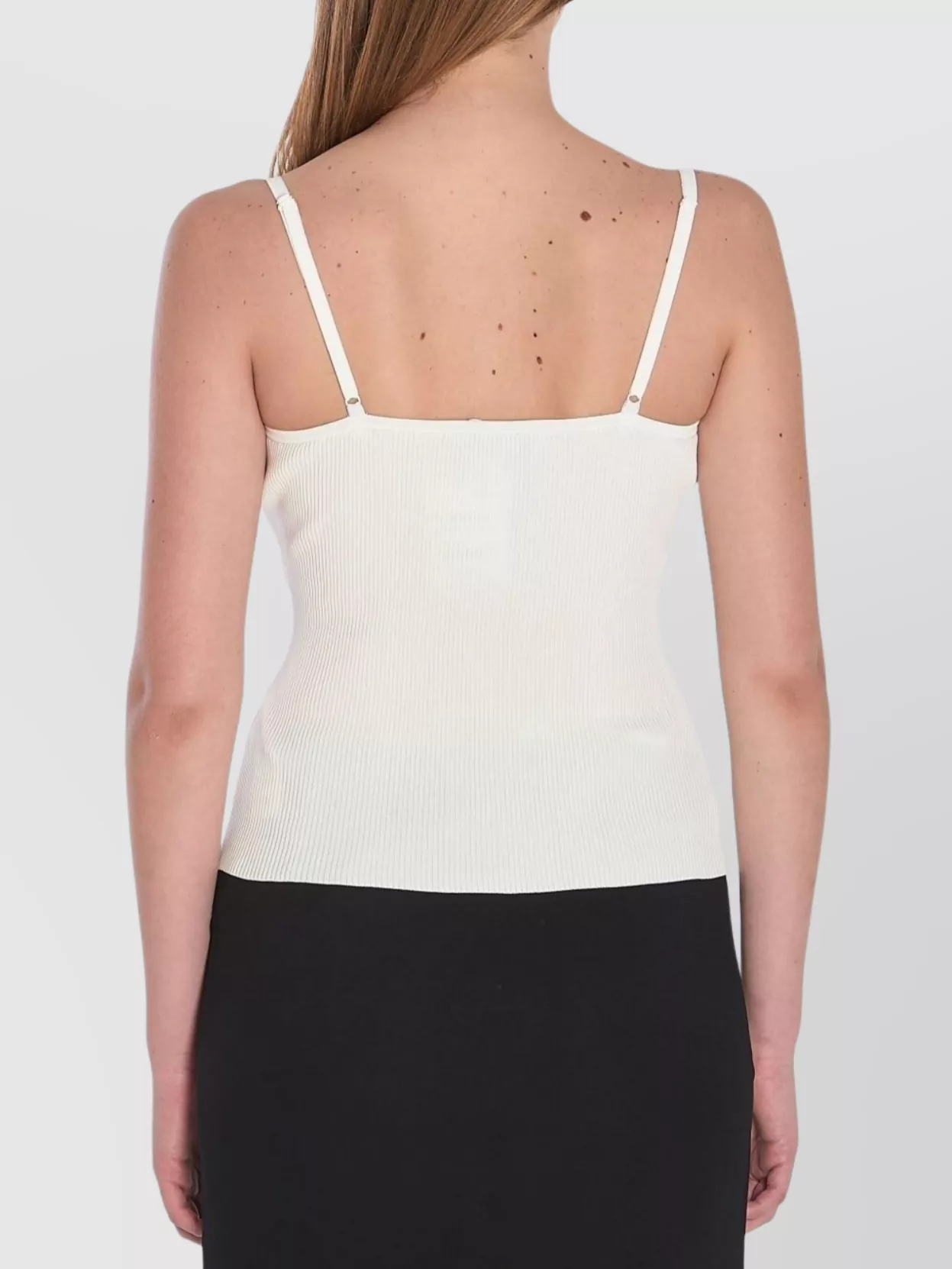 Self-Portrait Lace V-Neck Button-Front Spaghetti-Strap Top