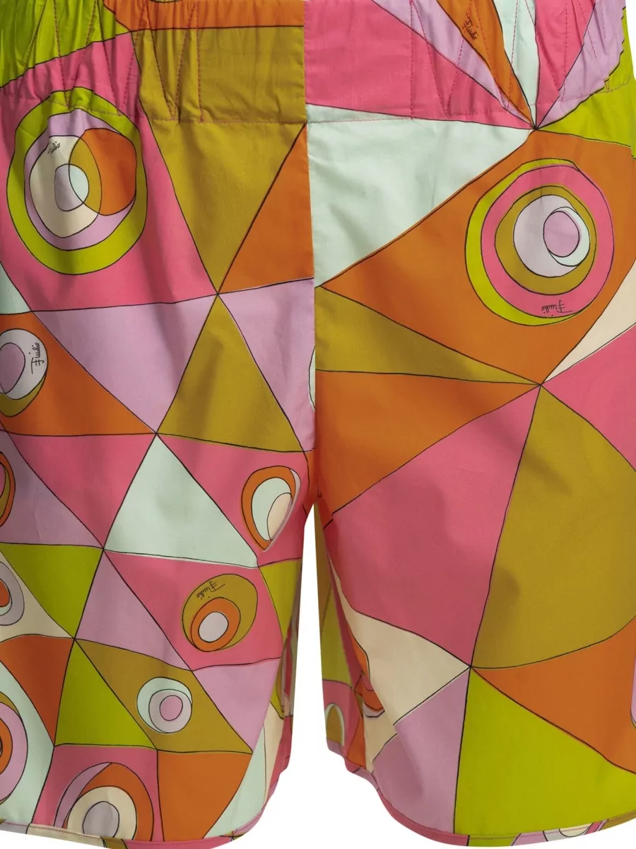 Pucci Printed Cotton Shorts