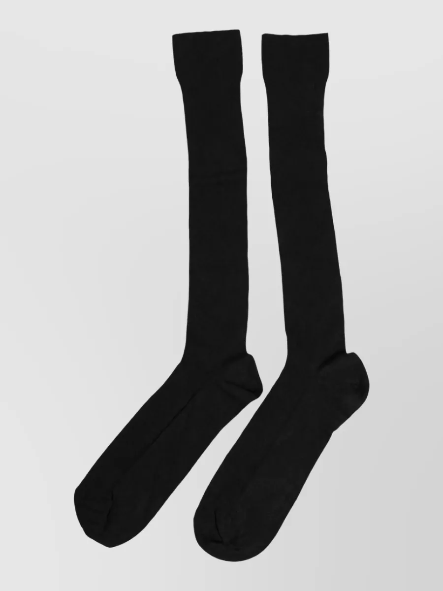 Dolce&Gabbana Cotton Ribbed Over The Calf Socks