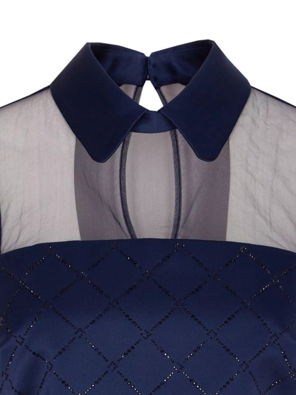 Elisabetta Franchi Sheer Panels Sleeveless Mini Dress
