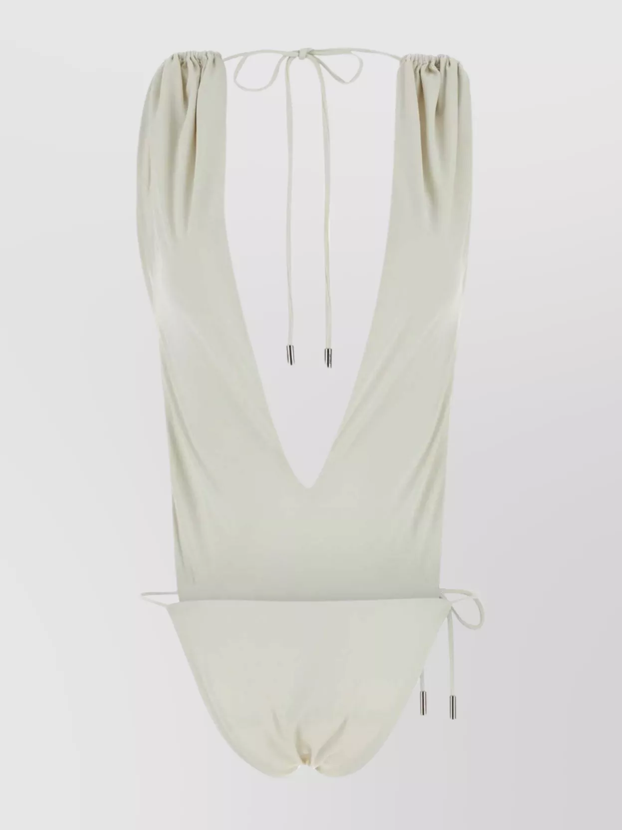 Shop Saint Laurent Stretch Nylon Swimsuit Backless Design