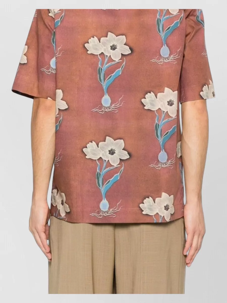 Paul Smith Camp Collar Floral Short Sleeve Shirt