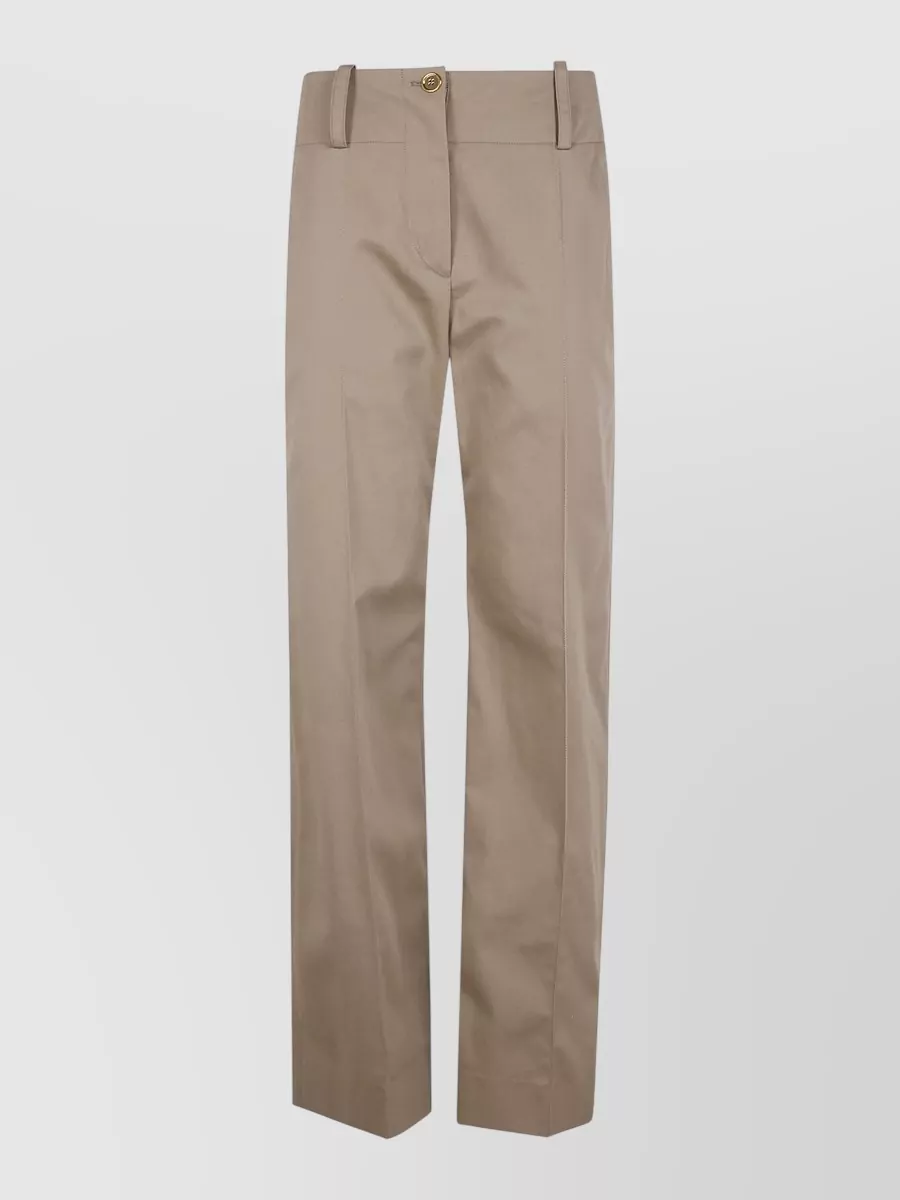 Patou High-Rise Wide-Leg Trousers